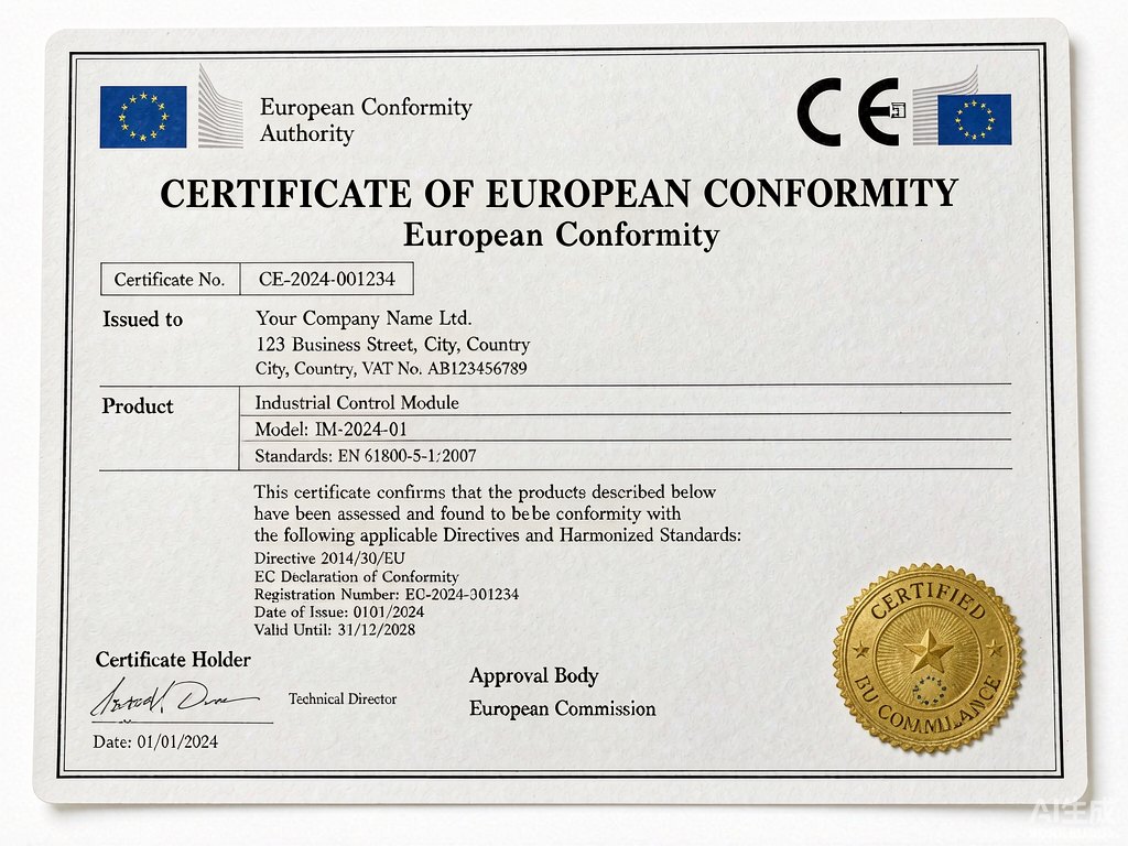 CE E-Mark Certificate