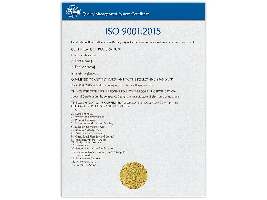 ISO 9001:2015 Certificate